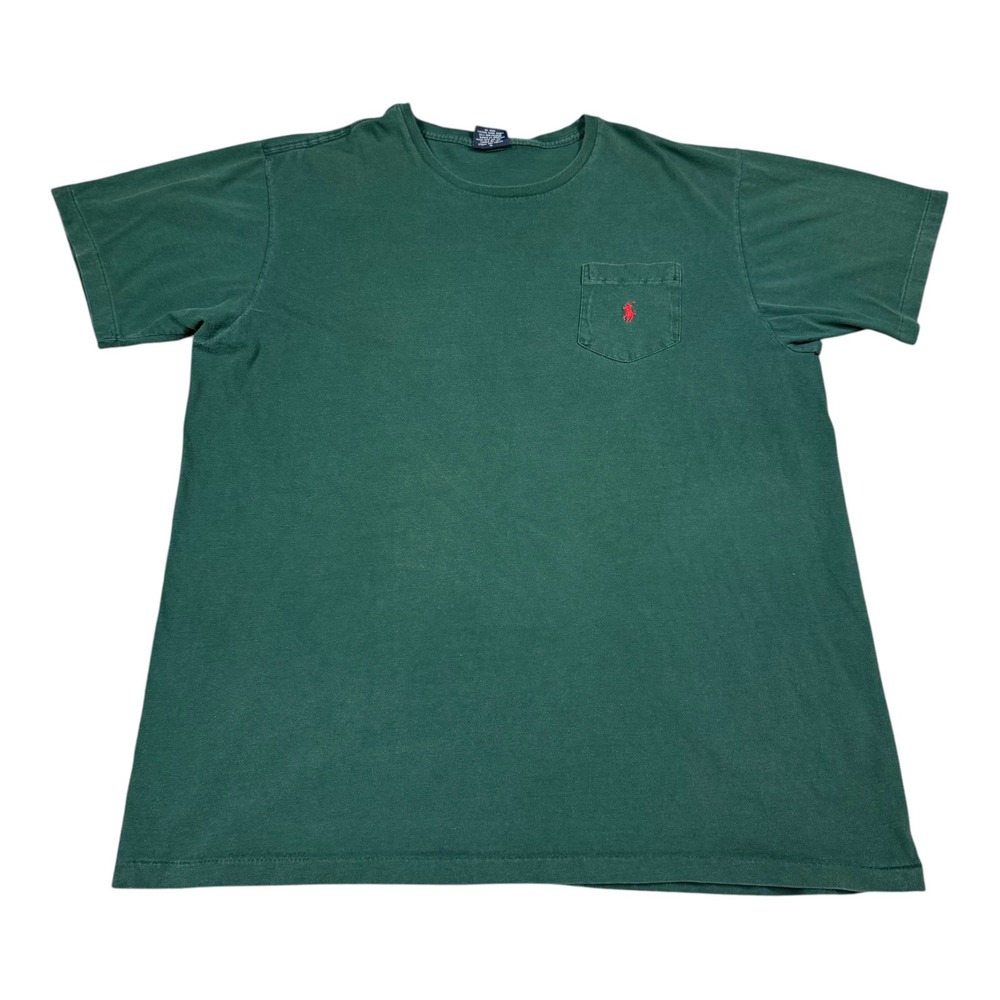 Vintage Polo Ralph Lauren Single Stitch Blank Pocket Shirt Men's XL